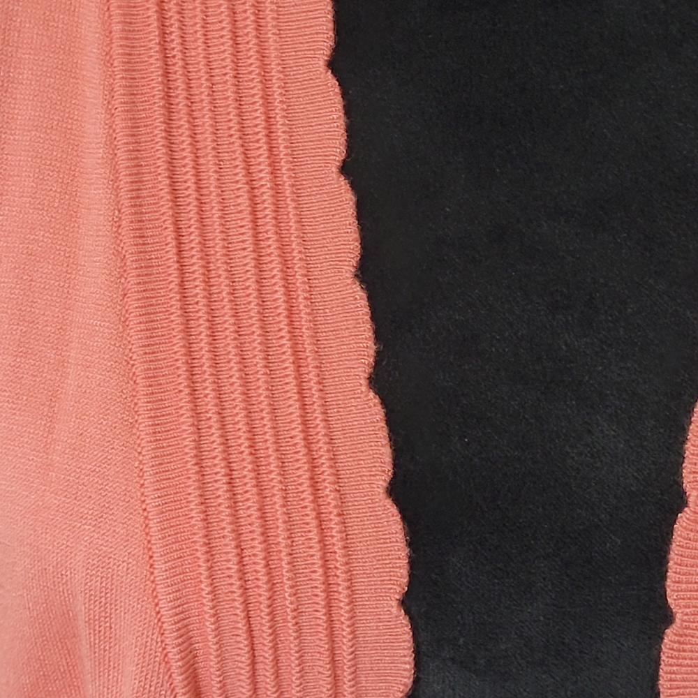 Laura Jeffries Women's 3/4 Sleeves Lightweight Jacket Cardigan Coral Size XL - Picture 8 of 10